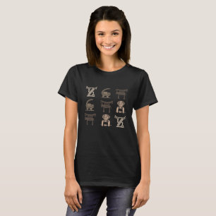 T-shirt Art de symbole tribal africain moderne et ornement