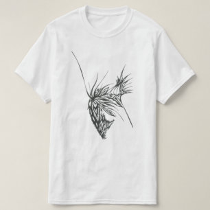T-shirt Art de tatouage tribal abstrait noir et blanc papi