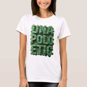 T-shirt Art de texte 3D UNA POLLO EPI Vert Spirituel