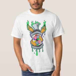 T-SHIRT ART DE TRAIN D'ÉCOLE DU CRAYON 2012 DE GRAFFITI D