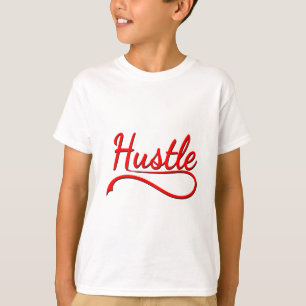 T-shirt Art de typographie Hustle
