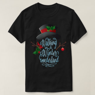 T-shirt Art de vacances de merveilleux d'hiver