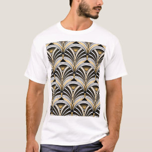 T-shirt Art Déco Gold Black Elegance : Années folles