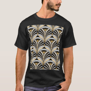 T-shirt Art Déco Gold Black Elegance : Années folles