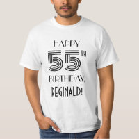 Art Déco Inspiré Look 55th Birthday Party Shirt