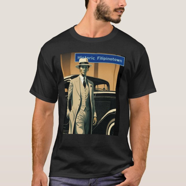 T-shirt Art Deco Manong Apparel Celebrating Historic Filip (Devant)