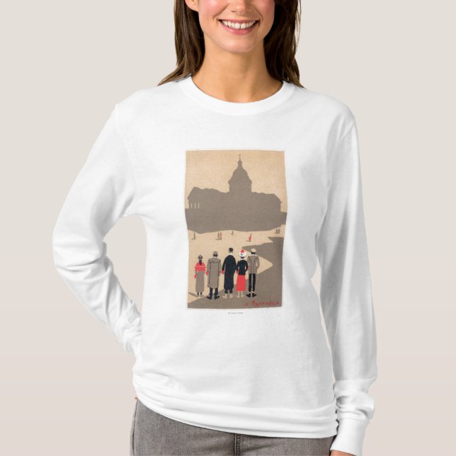 T-shirt Art déco SceneParis, France de Le Pantheon (Devant)