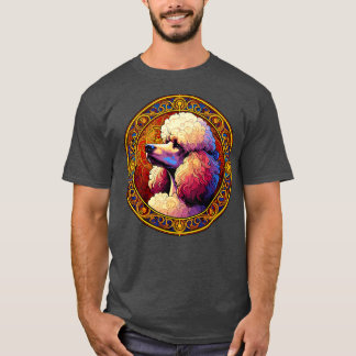T-shirt Art Déco Standard Poodle Cool Poodle Art