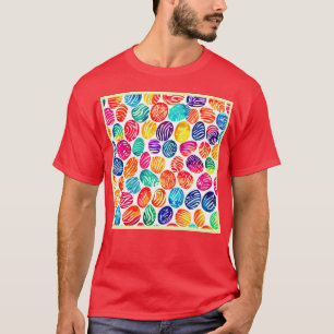 T-shirt Art d'empreintes digitales coloré