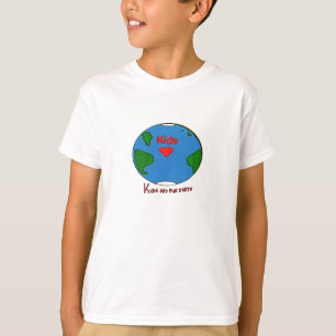 T-shirt Art d'enfants pour la terre