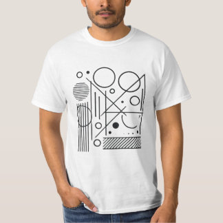 T-shirt Art des lignes géométriques