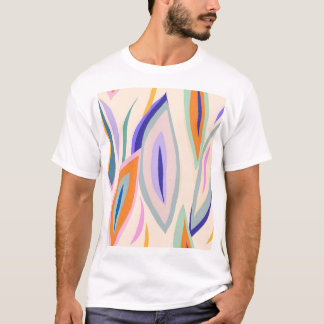 T-shirt Art d'été : Motif de collage créatif