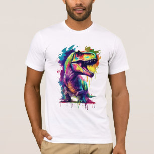 T-shirt Art Dinosaur   Dinosaure Cool couleur
