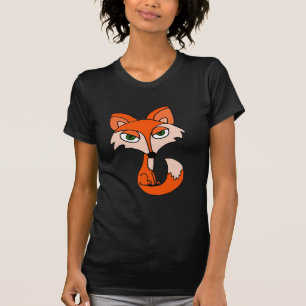 T-shirt Art drôle de Fox rouge