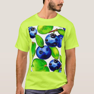 T-shirt Art du bleuet frais