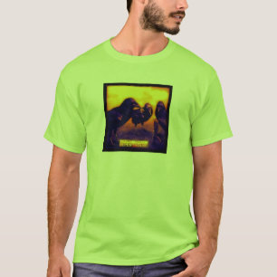 T-shirt Art du BZ : Corneilles au néon