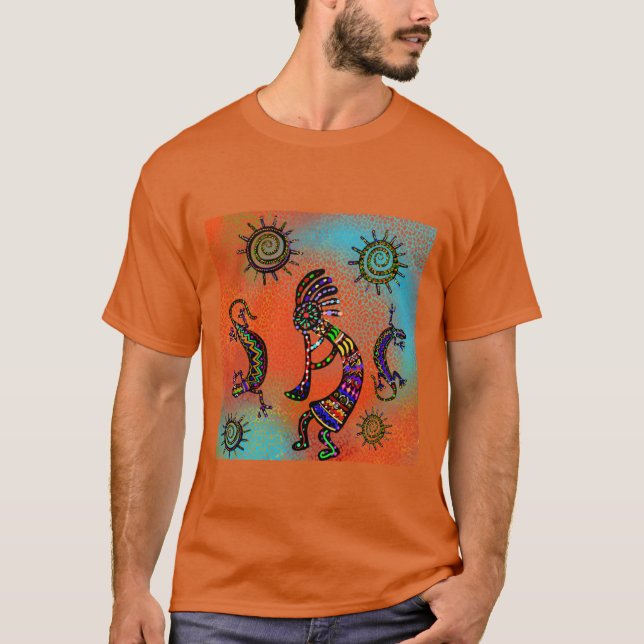 T-SHIRT ART DU SUD-OUEST DE KOKOPELLI (Devant)