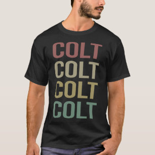 T-shirt Art du texte coloré - Nom du Colt