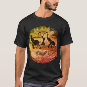 T-shirt Art Eléphant Africain