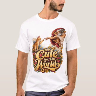 T-shirt Art Félin Mystique avec une Touche d'Élégance