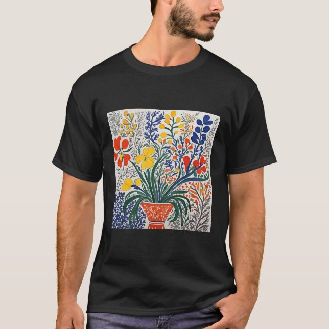 T-shirt Art floral Matisse inspiré (Devant)