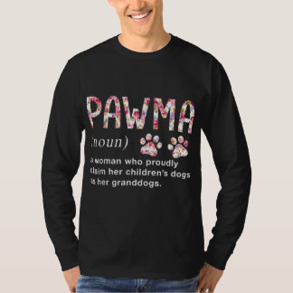 T-shirt Art floral Pawma Noun Définition Mama Grand-mère C