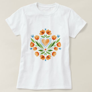 T-shirt Art folklorique polonais traditionnel