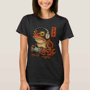T-shirt Art Frog joueur japonais Hommes Femmes Garçons Drô