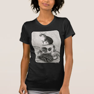T-shirt Art gothique S d'imaginaire de Goth de crâne de