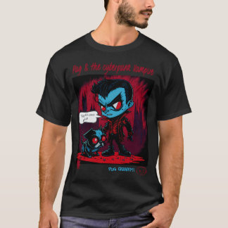T-shirt Art graffiti Pug et Dracula 12