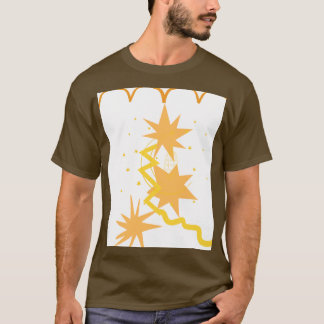 T-SHIRT ART GRAPHIQUE ABSTRAIT ÉTOILÉ