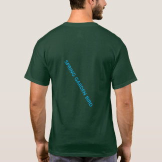 T-SHIRT ART GRAPHIQUE DE L'OISEAU DU JARDIN DE PRINTEMPS
