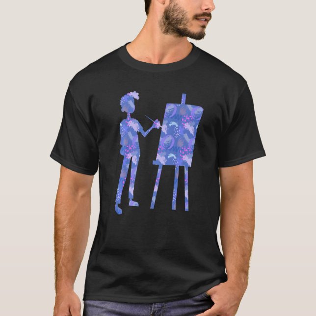 T-shirt Art Graphique Peinture Peintre Peinture Artiste Ar (Devant)