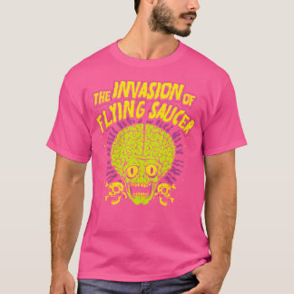 T-shirt Art Horreur - Sci-Fi Alien Ufo - Psychobilly Punk