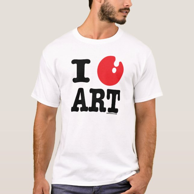 T-shirt Art I (de coeur) (Devant)