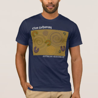 T-shirt Art indigène australien - la pièce en t des hommes