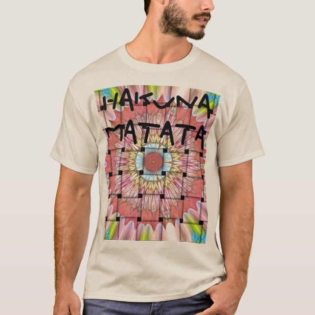 T-shirt Art inspiré par l'Afrique Imprimé- Design géométri (Devant)