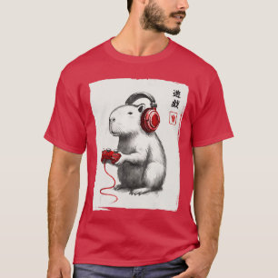 T-shirt Art japonais de joueurs pour hommes et femmes drôl
