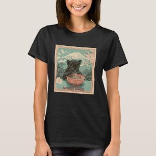 T-shirt Art Japonais Mt Fuji Noodles Lover Cub Tiger Rame