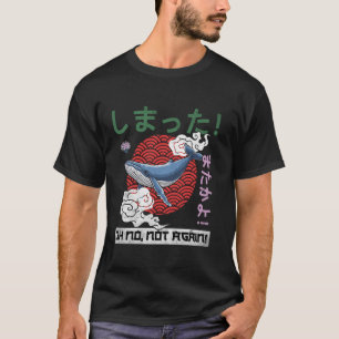 T-shirt Art japonais Oh non pas encore Baleine et animal d