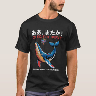 T-shirt Art japonais Oh non pas encore Baleine et animal d
