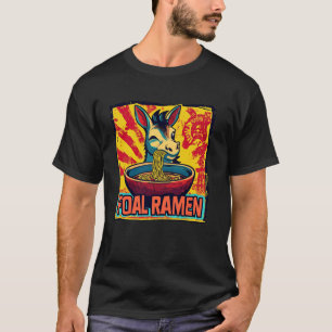 T-shirt Art Japonais Pop Amateur de Nouilles Mignon Âne Po