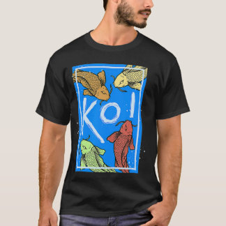 T-shirt Art japonais Samurai esthétique Koi Poisson