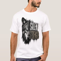 T-Shirt Art Loup | Force Silencieuse | Lone Wolf V