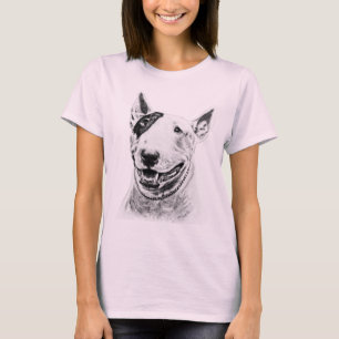 T-shirt Art mignon de chien de bull-terrier
