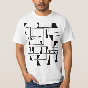 T-shirt Art motif géométrique cool moderne, urbain, audaci