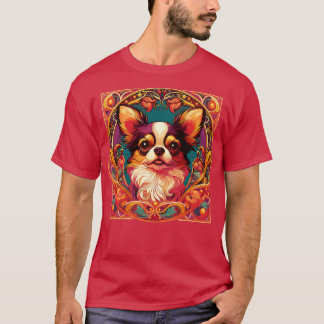T-shirt Art Nouveau Chihuahua Amusant Chihuahua Design