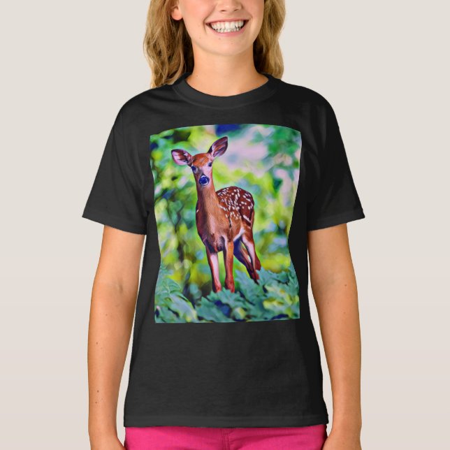 T-shirt Art numérique de Little Deer (Devant)
