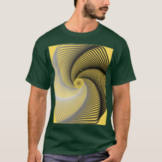 T-SHIRT ART NUMÉRIQUE EN SPIRALE OPTIQUE