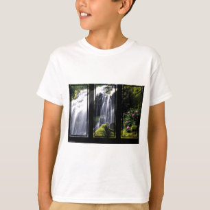 T-shirt Art numérique Triptyque de la cascade de la Jungle